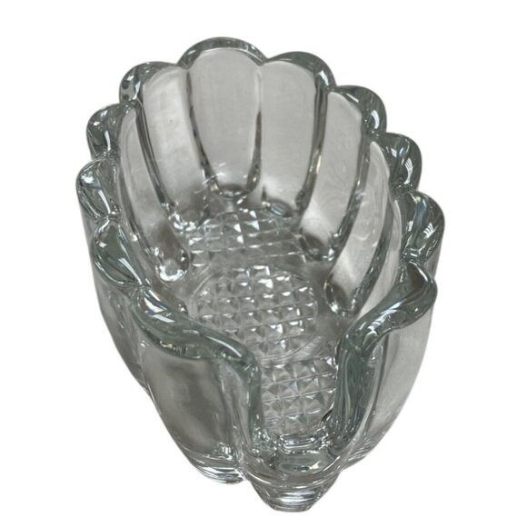 Princess House Fork And Spoon Rest Crystal Glass Utensil Holder - Picture 1 of 5